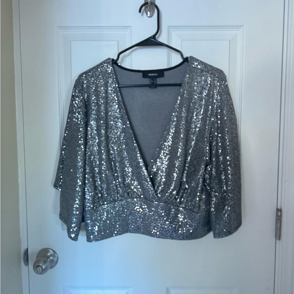 Forever 21 - Sequin Crop Top